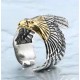 Bague aigle bi couleur