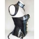 Corset en cuir bleu T: 38-40