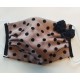 Masque pois tulle sur rose