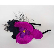 osmanthusFrag Serre-tête pour femme en fausse fleur avec strass et oreilles de chat 