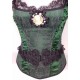 Corset dentelle verte T:38