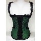 Corset dentelle verte T:38