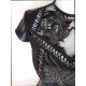 haut faux cuir guipure T:38