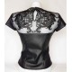 haut faux cuir guipure T:38