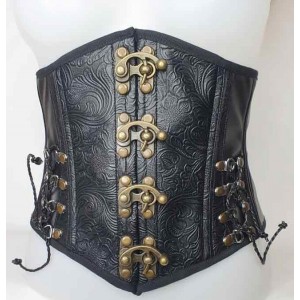 ST skai fleurs crochets laiton 