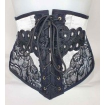 ST satin blanc et dentelle