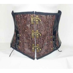 ST skai travaillé marron crochets 