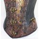 Corset skai serpent ocre et noir T : 38-40