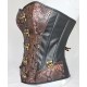 Corset skai serpent ocre et noir T : 38-40