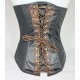 Corset skai serpent ocre et noir T : 38-40