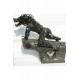 Werewolf statue metallique
