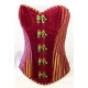 Corset bordeaux rayé T : 40-42