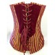 Corset bordeaux rayé T : 40-42