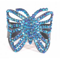 Bracelet decoupé papillon bleu