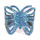 Bracelet decoupé papillon bleu