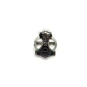 Bague marteau de Thor acier