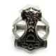 Bague marteau de Thor acier