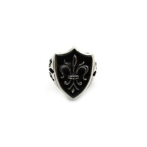 Bague blason fleurs de lys